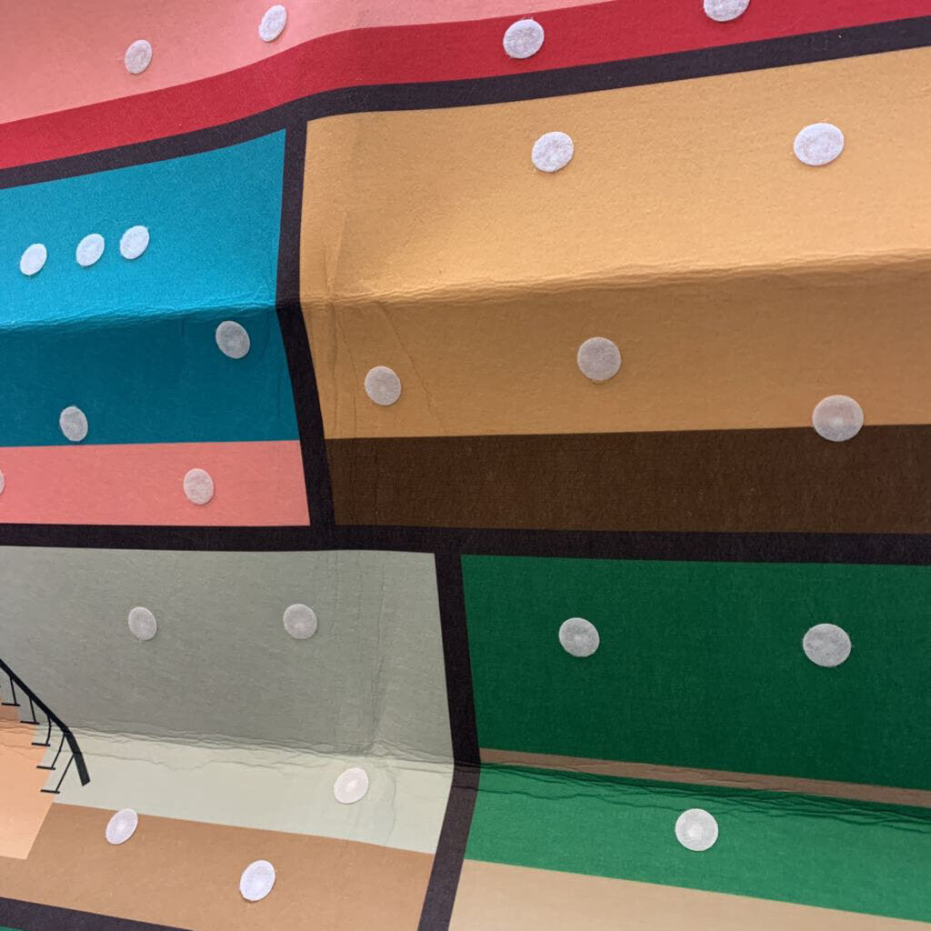 Felt House Poster with Velcro Attachments
