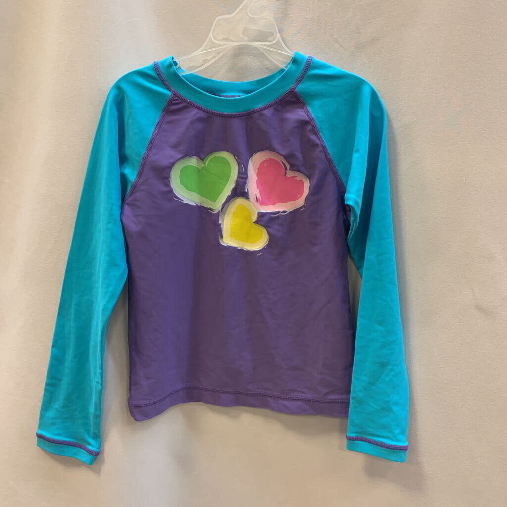 Swim Shirt: Long Sleeve Sun Shirt Hearts
