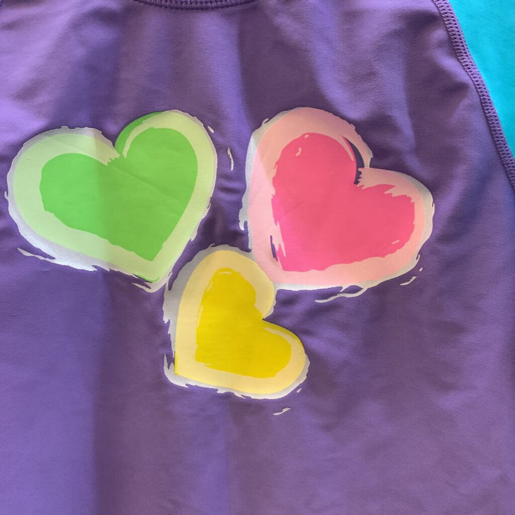 Swim Shirt: Long Sleeve Sun Shirt Hearts
