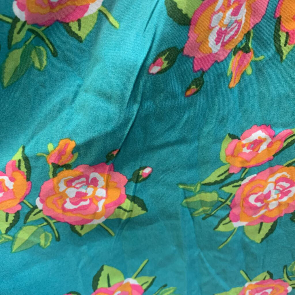Jumpsuit: Tank Top Floral with Front Buttons