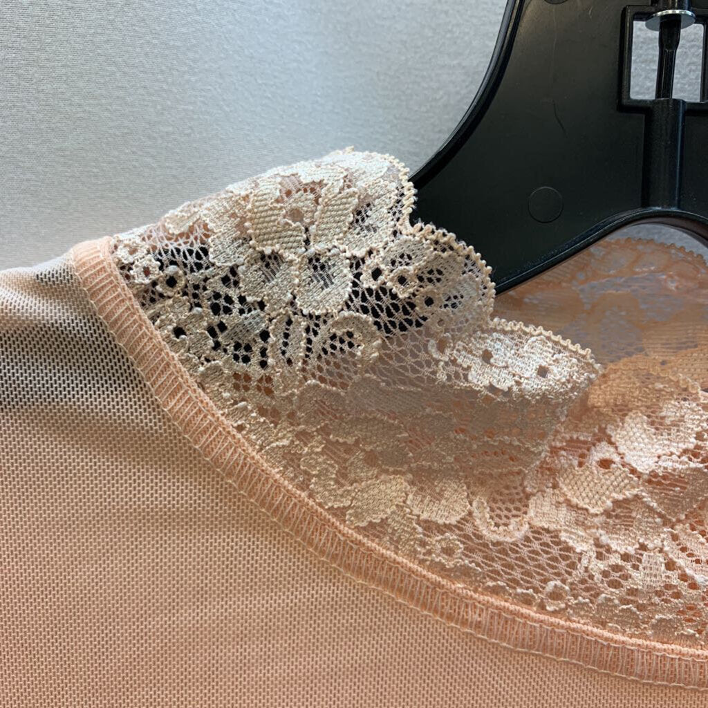 Shirt: Sheer Mesh Lace Long Sleeve LOGO Layers