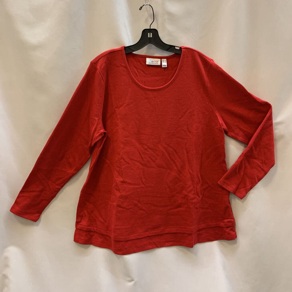 Shirt: Long Sleeve Waffle Knit