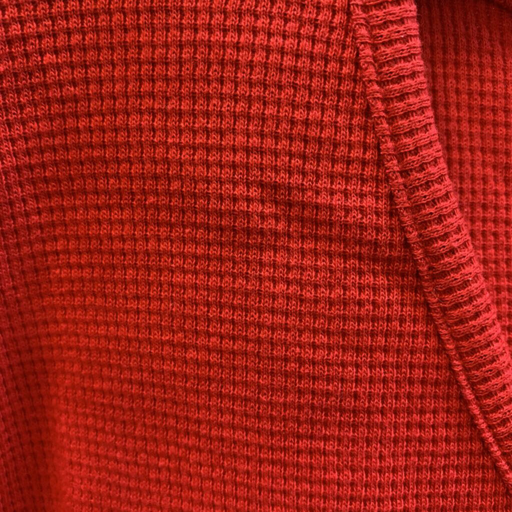 Shirt: Long Sleeve Waffle Knit