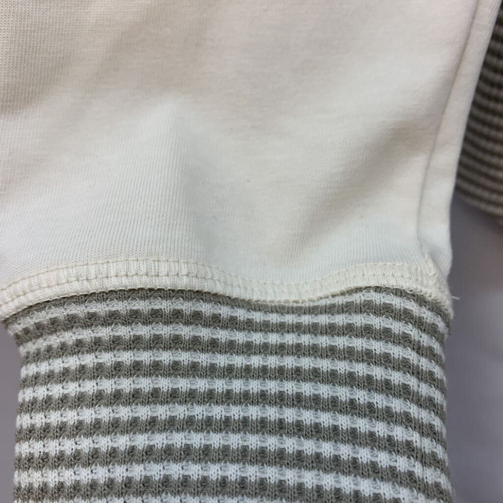 Hoodie: Waffle Knit Stripe with Neck