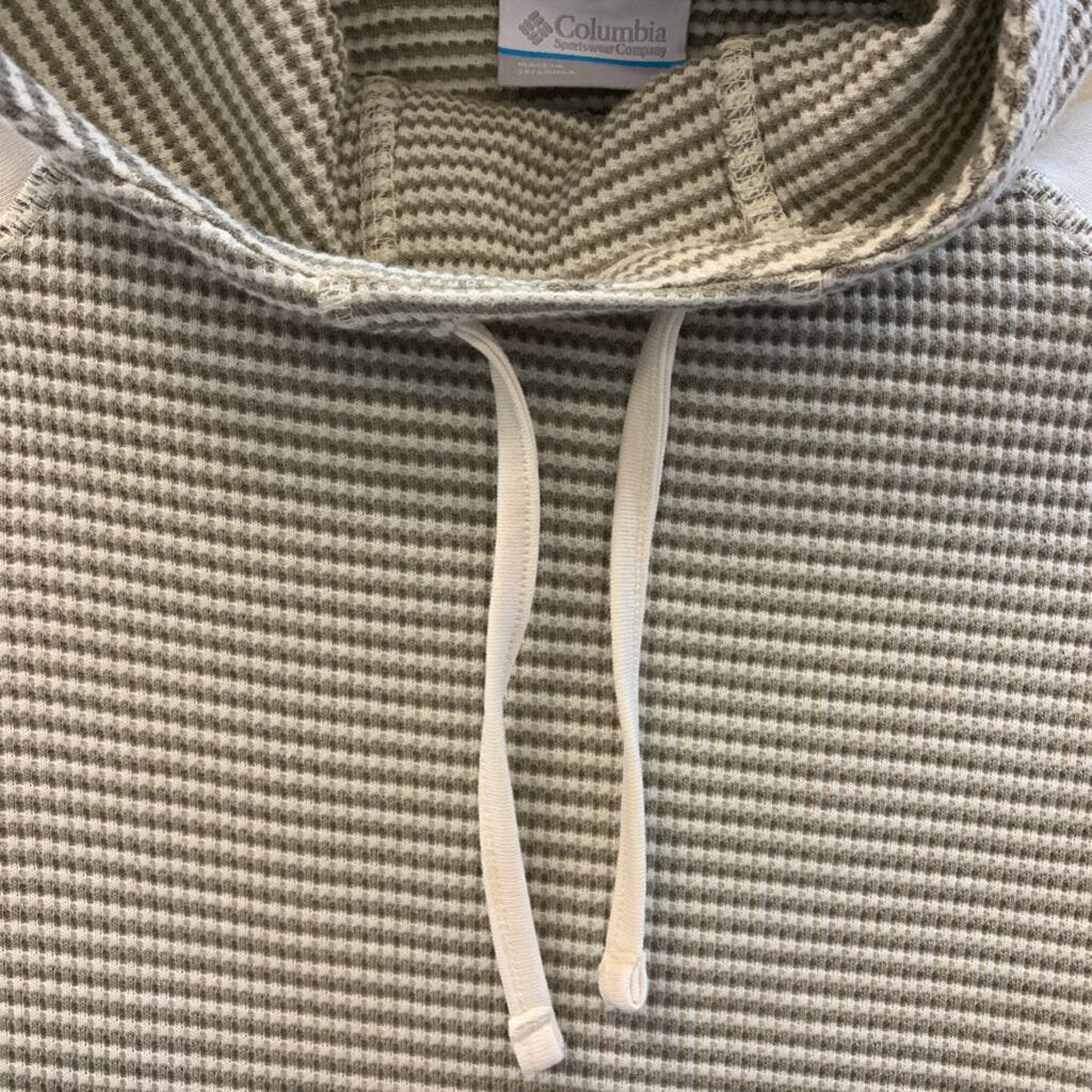 Hoodie: Waffle Knit Stripe with Neck
