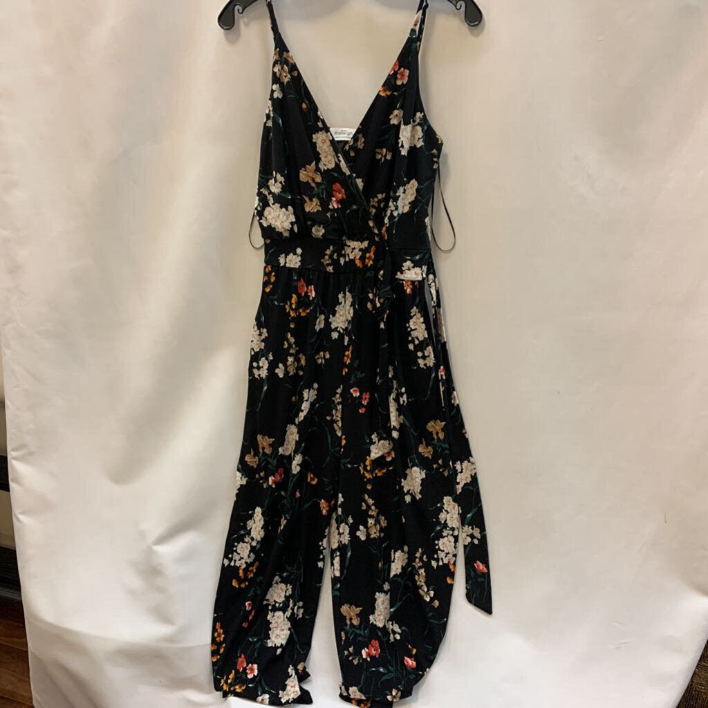 Jumpsuit: Tank Top Floral with Waist Tie