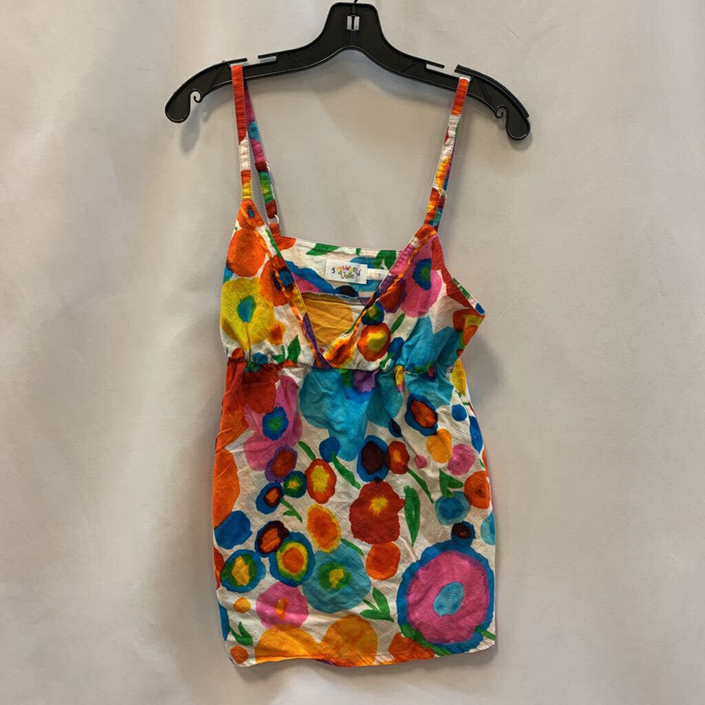 Shirt: Tank Top Watercolor Flowers