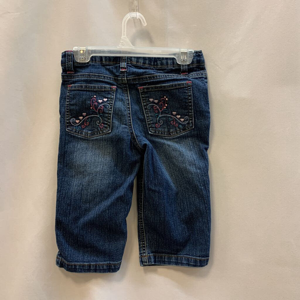 Pants: Embroidered Pocket Capri
