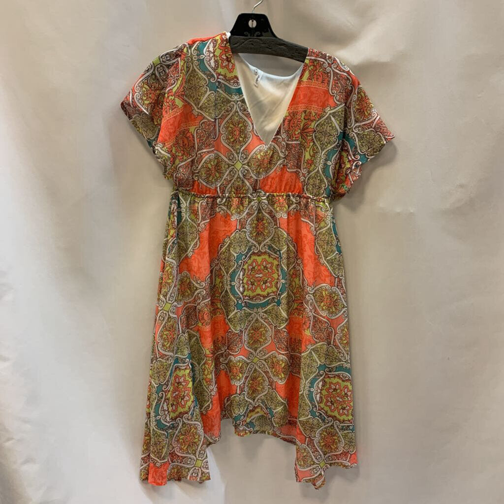 Dress: Damask Sheer Asymmetrical