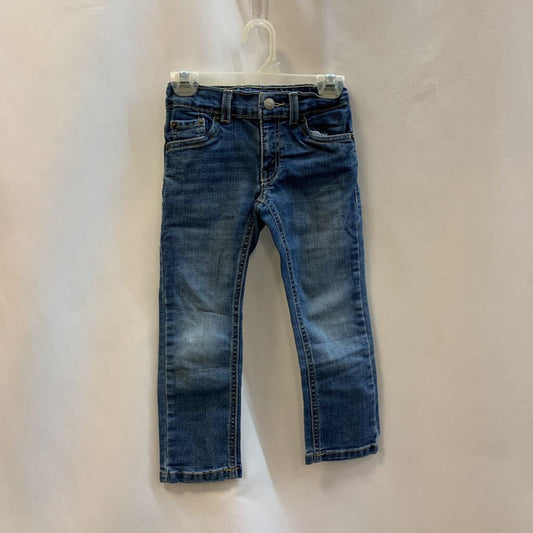 Pants: Straight Stretch Adjustable Denim