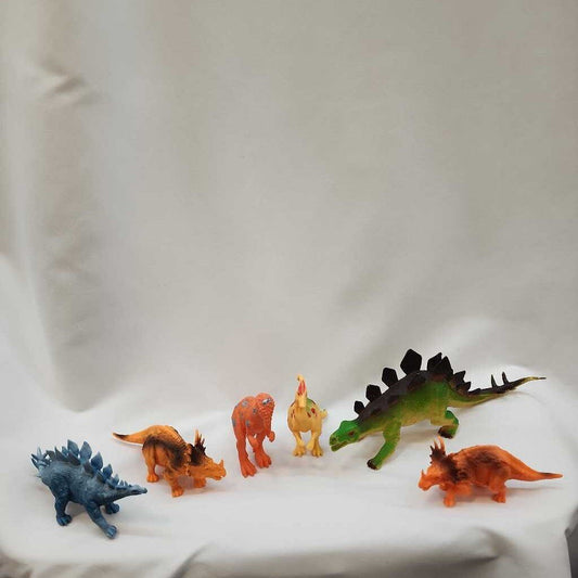 6pc Miscellaneous Plastic Dinosaurs