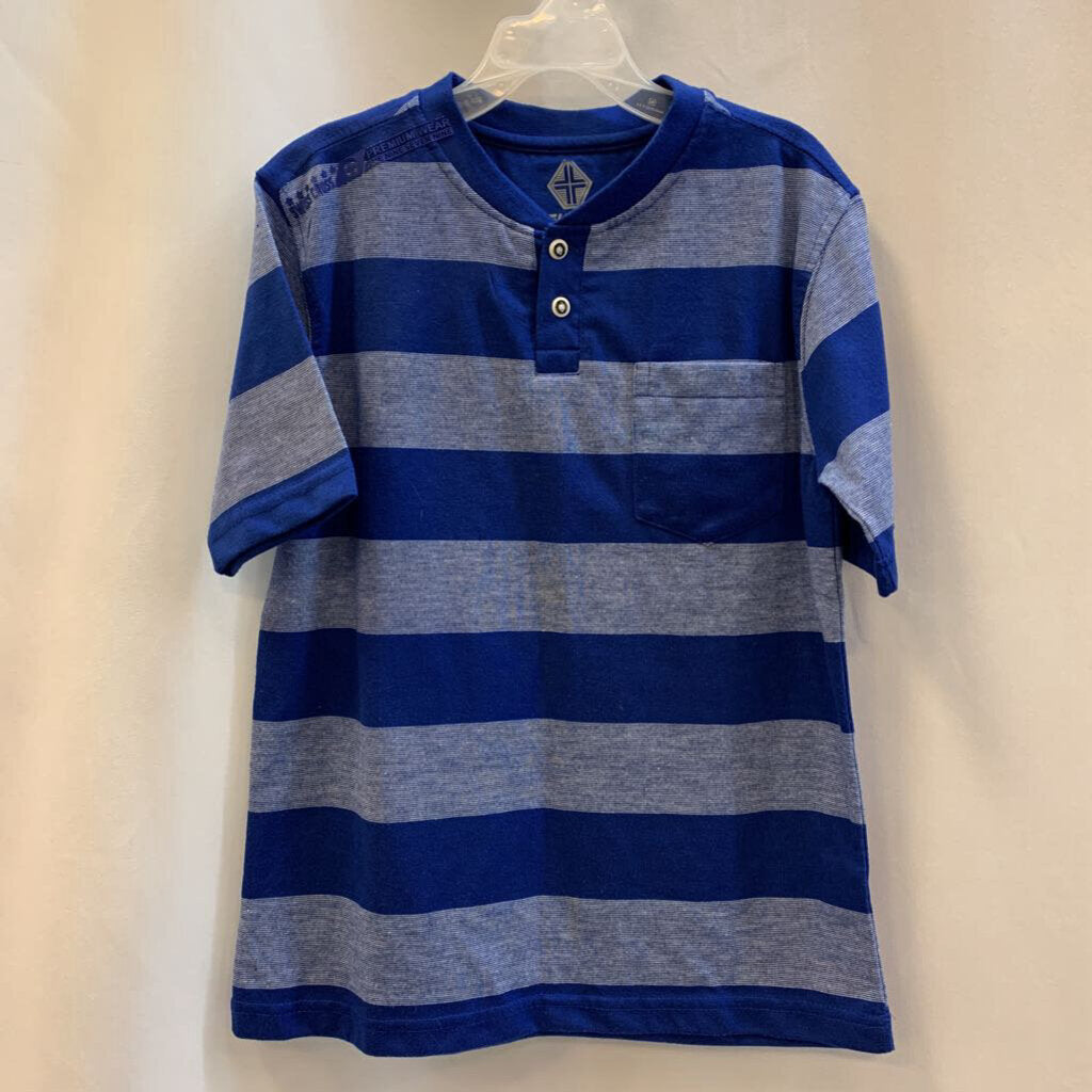 Shirt: Short Sleeve Stripe Henley