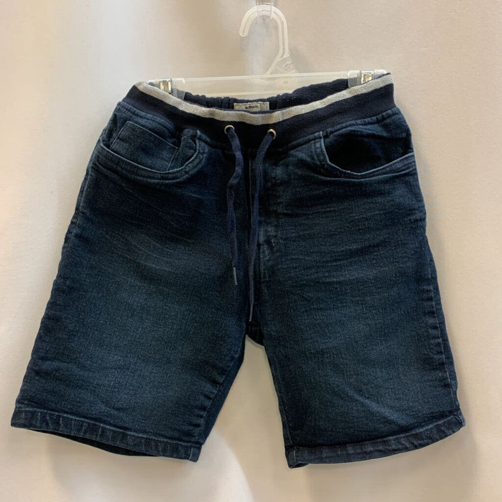 Shorts: Dark Wash Stretch Waist Jean
