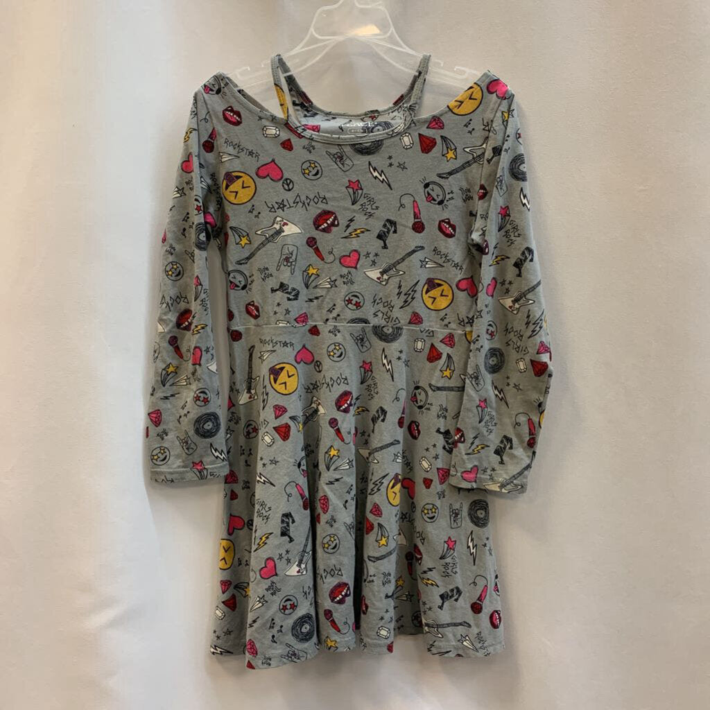 Dress: Skater Graffiti Long Sleeve