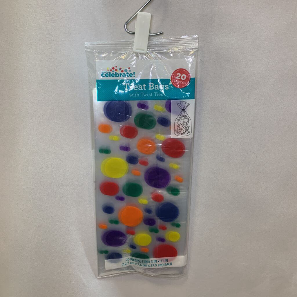 Party Favor Bags Polka Dots 20 Piece