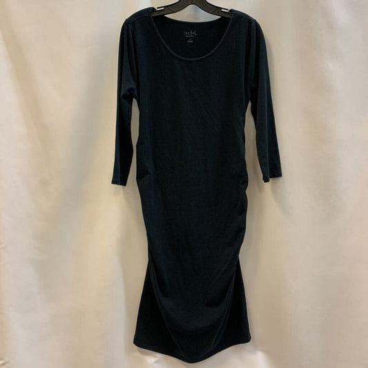 Dress: Long Sleeve Ruched Bodycon