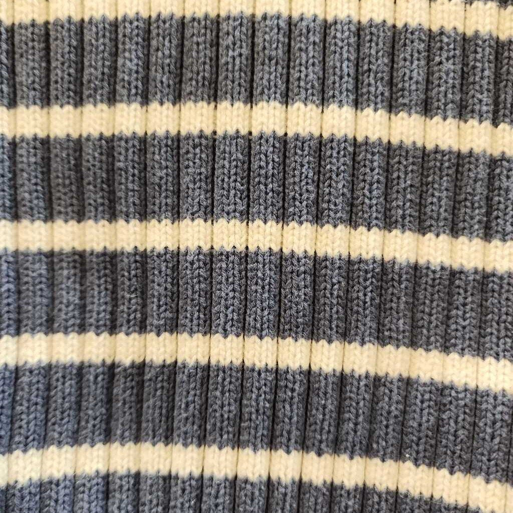 2 Pc Knit Set Striped with Shoulder Button
