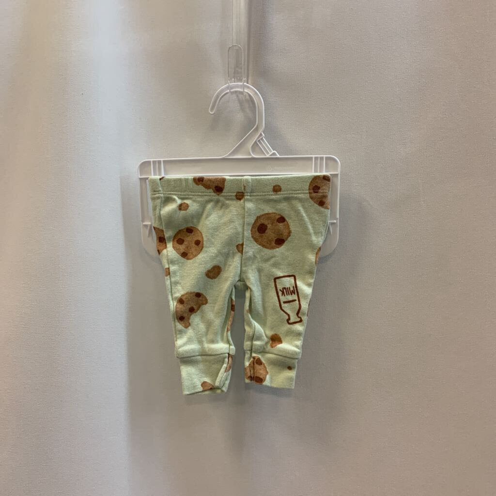2 Pc Set: Cookies and Milk Onesie Pants