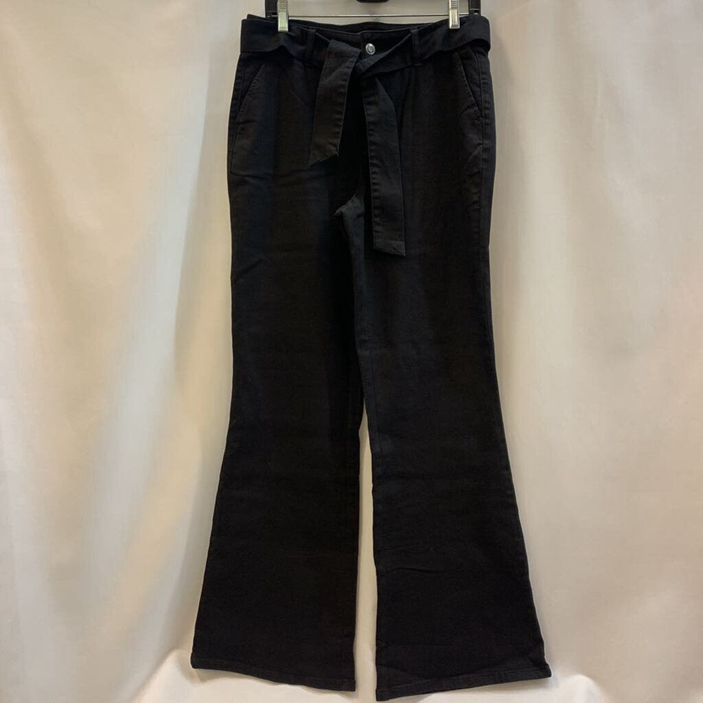 Pants: Belted Flare Leg