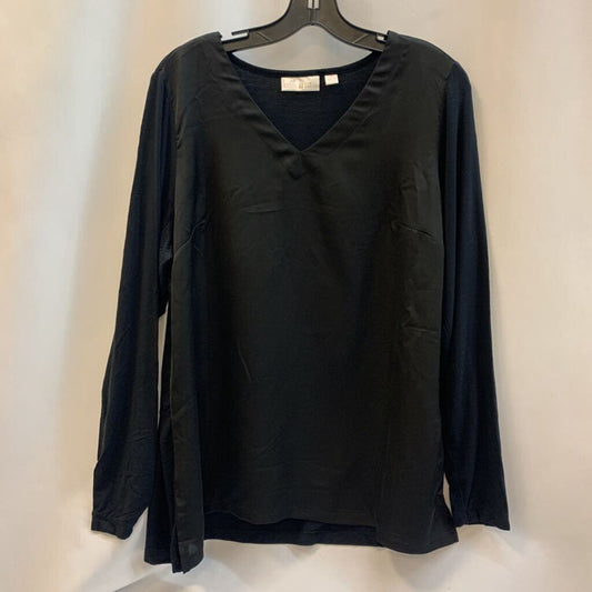 Shirt: V-Neck Sateen Long Sleeve