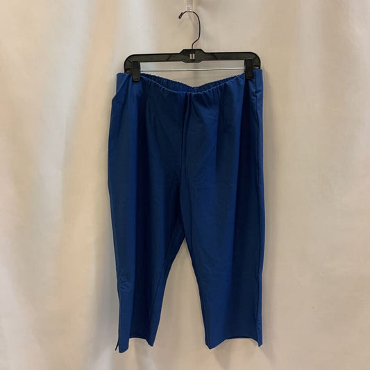 Pants: Pull-on Wide Leg Petite Capri