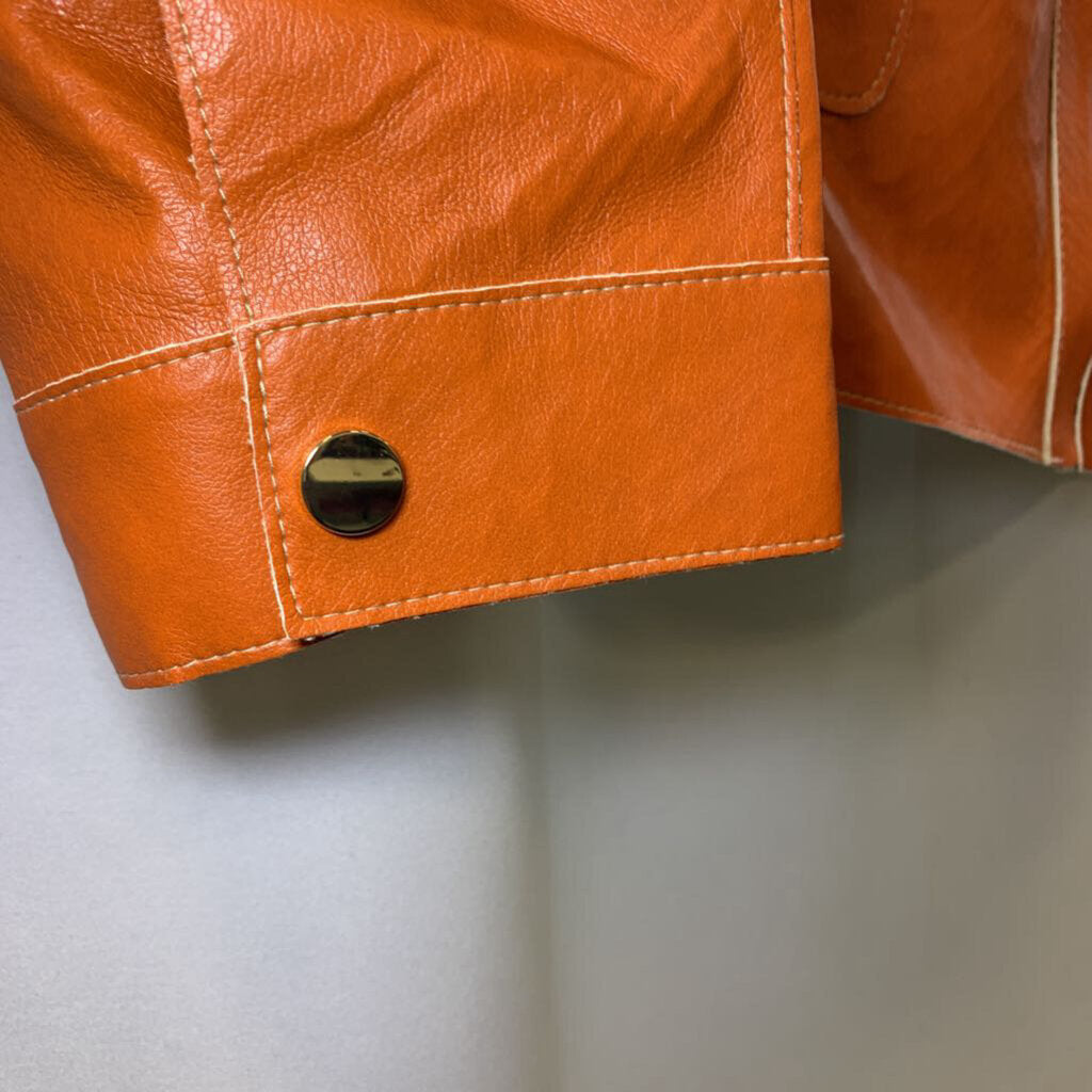 Jacket: Faux Leather Reversible Snake Skin