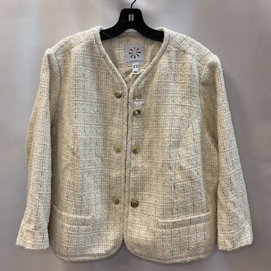Jacket: Woven Tweed Gold Buttons