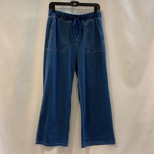 Pants: Knit Wide Leg Square Pocket