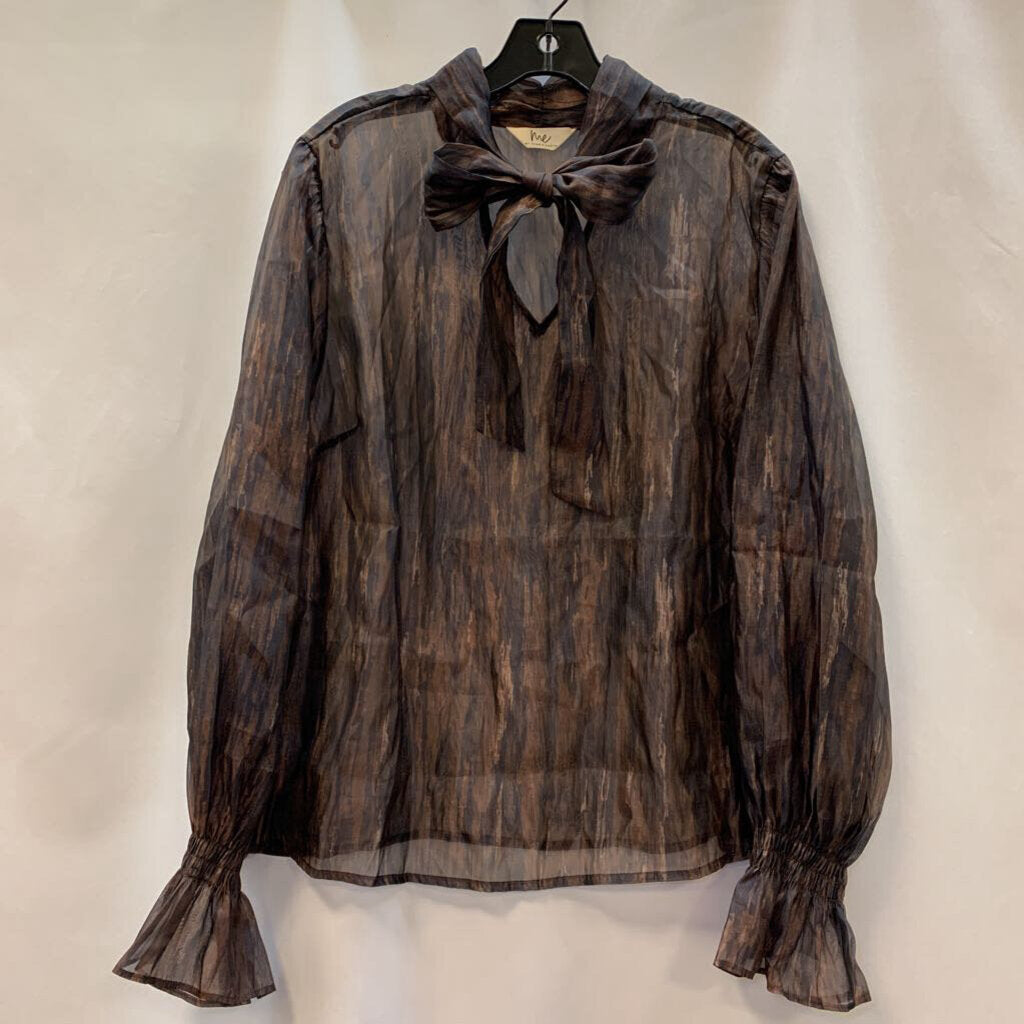 Shirt: Tammy Woven Tie Neck