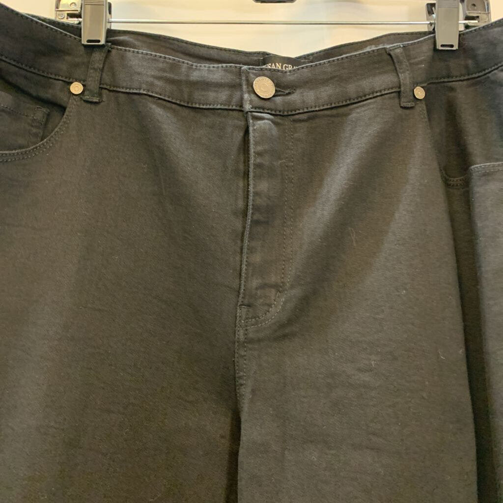 Pants: Denim Wide Leg Stretch