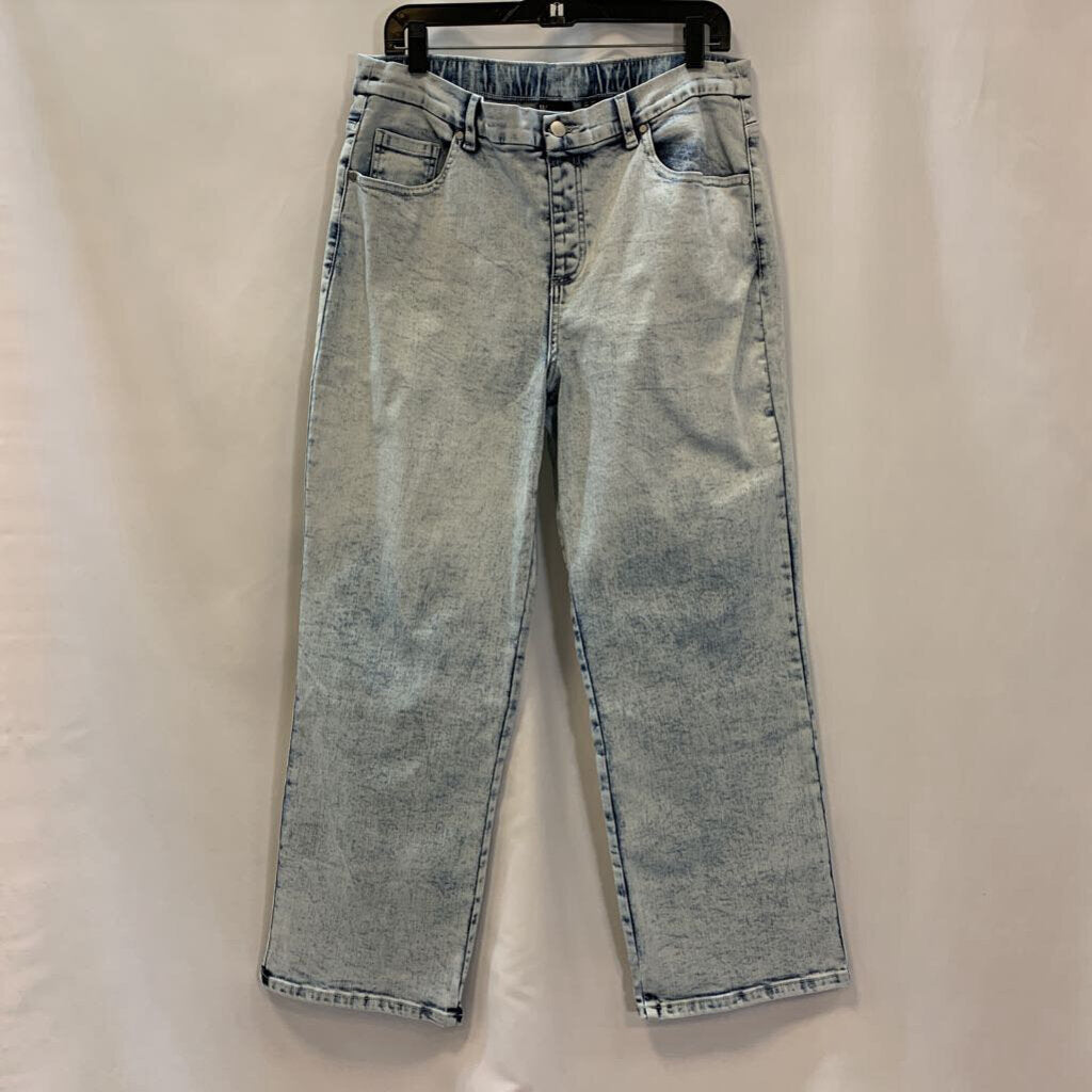 Pants: Denim Wide Leg Petite