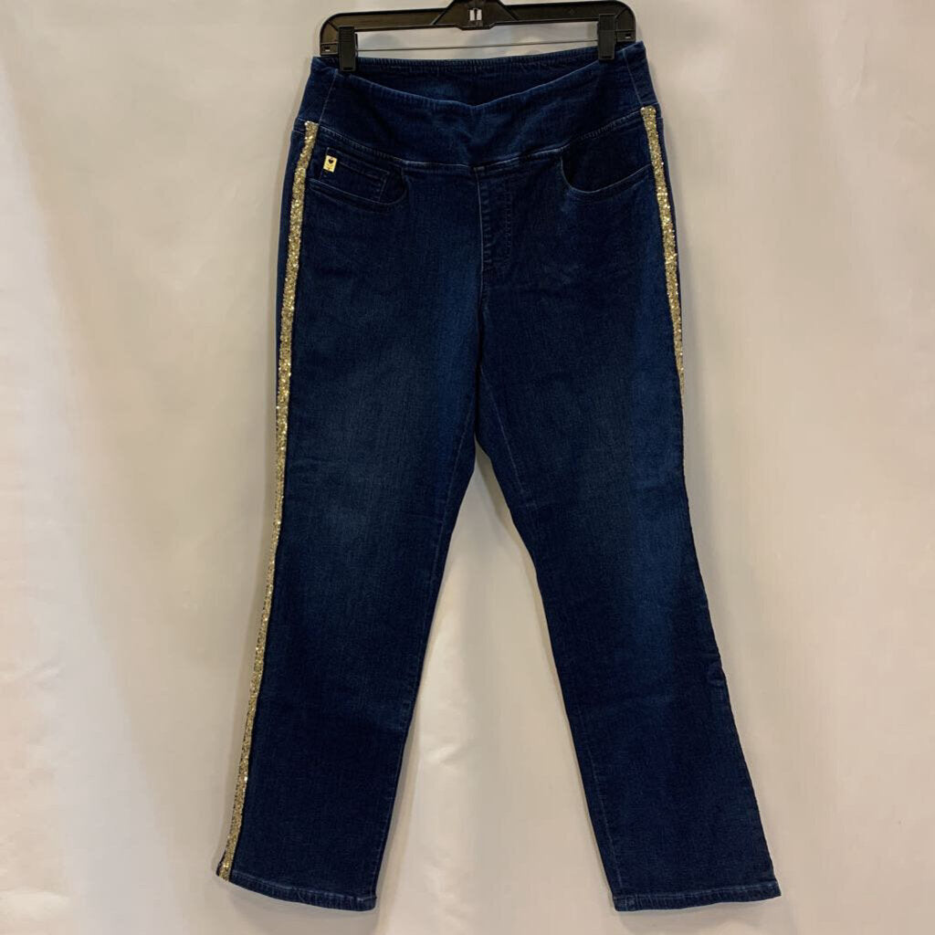 Pants: Denim Petite Sequin