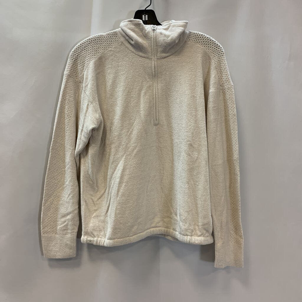 Sweater: Pullover Pointelle Half Zip Cozy
