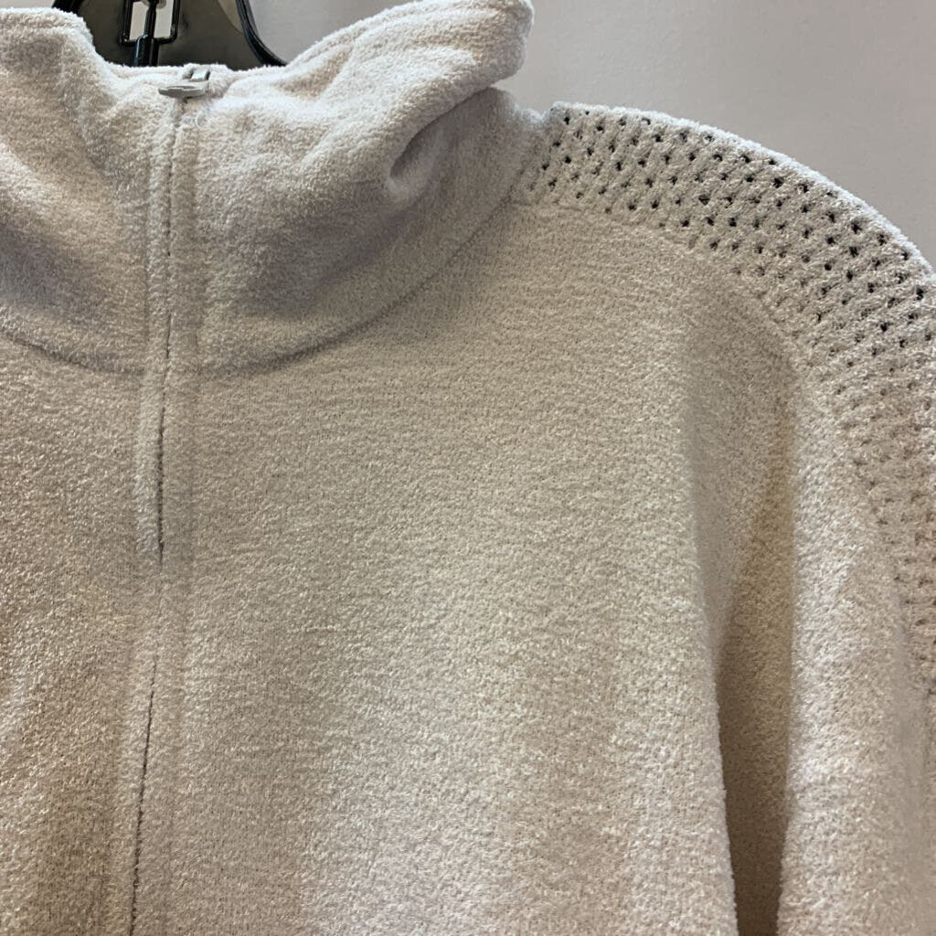 Sweater: Pullover Pointelle Half Zip Cozy