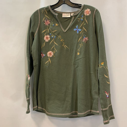 Shirt: Long Sleeve Waffle Stitch