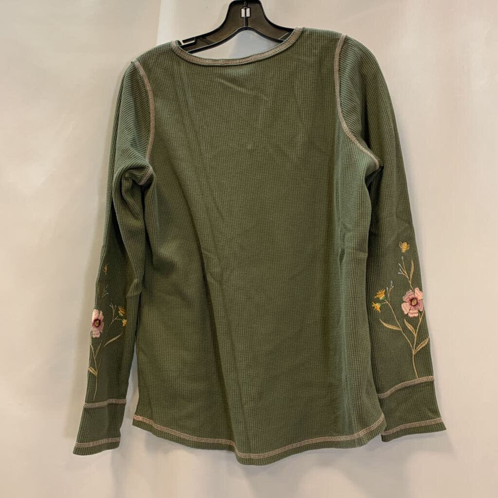 Shirt: Long Sleeve Waffle Stitch