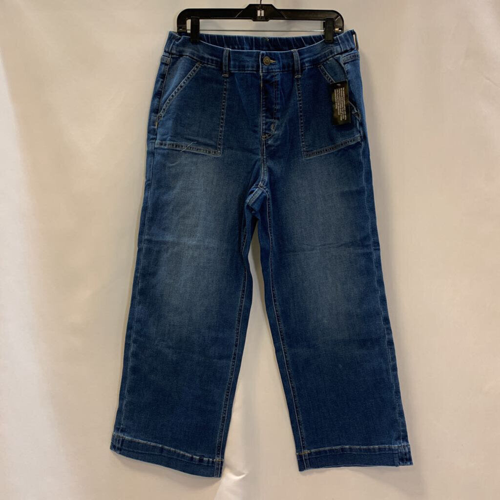 Pants: Denim Straight Stretch Trouser