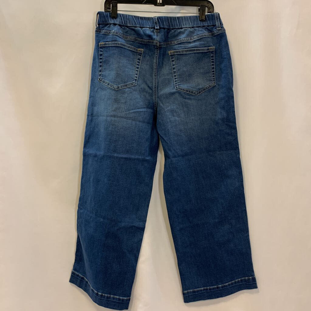 Pants: Denim Straight Stretch Trouser