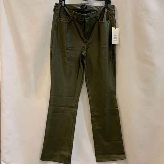 Pants: Straight Leg Faux Leather