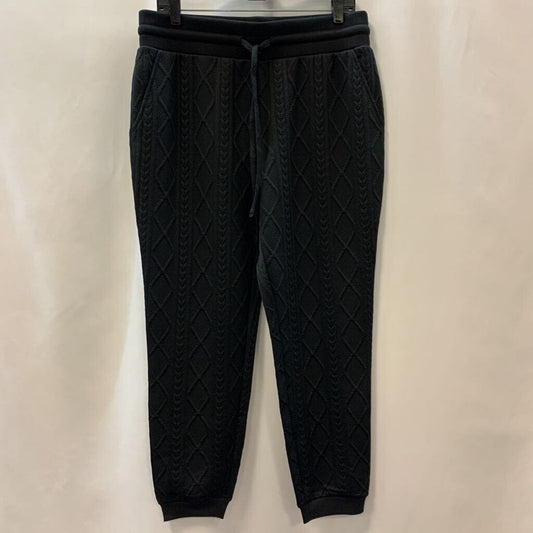 Pants: Cable Knit Pattern Joggers