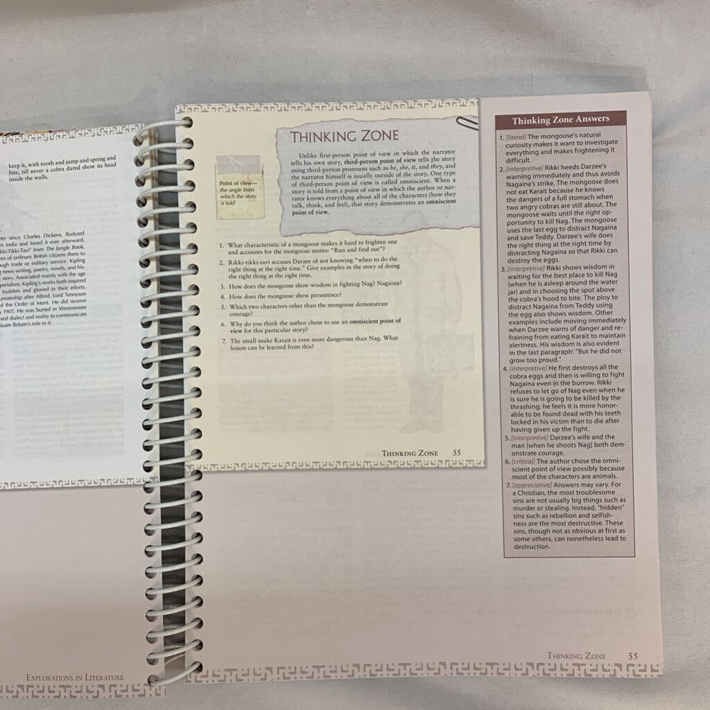 Explorations in Literature Book A