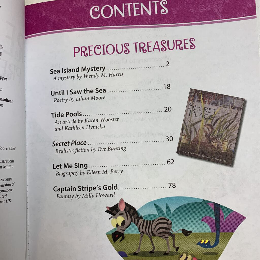 Reading 2D: Precious Treasures
