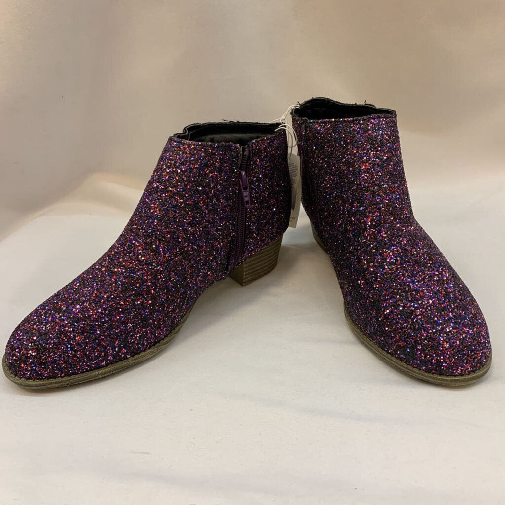Boots: Sparkle Glitter Ankle Heel