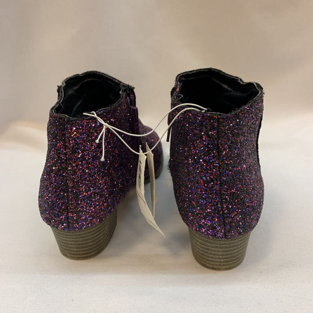 Boots: Sparkle Glitter Ankle Heel