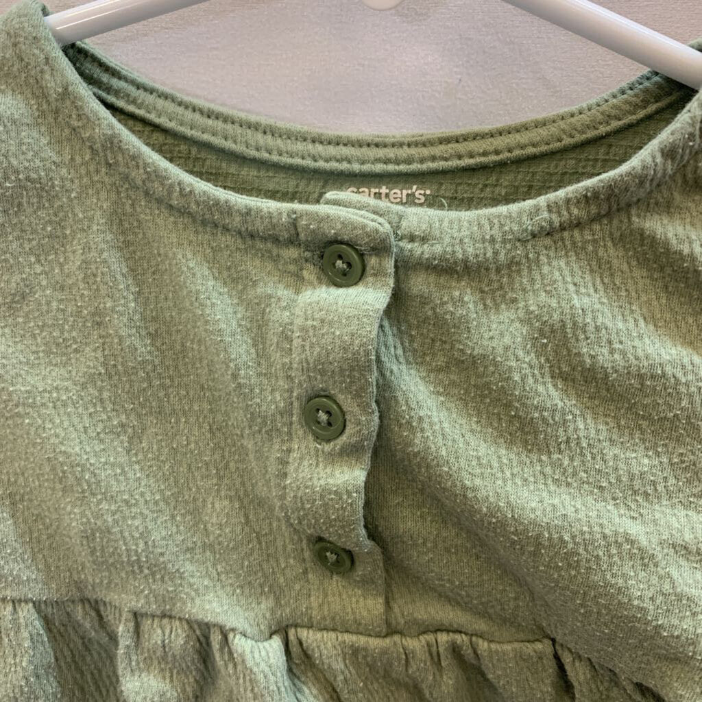 Shirt: Long Sleeve Half Button Boho