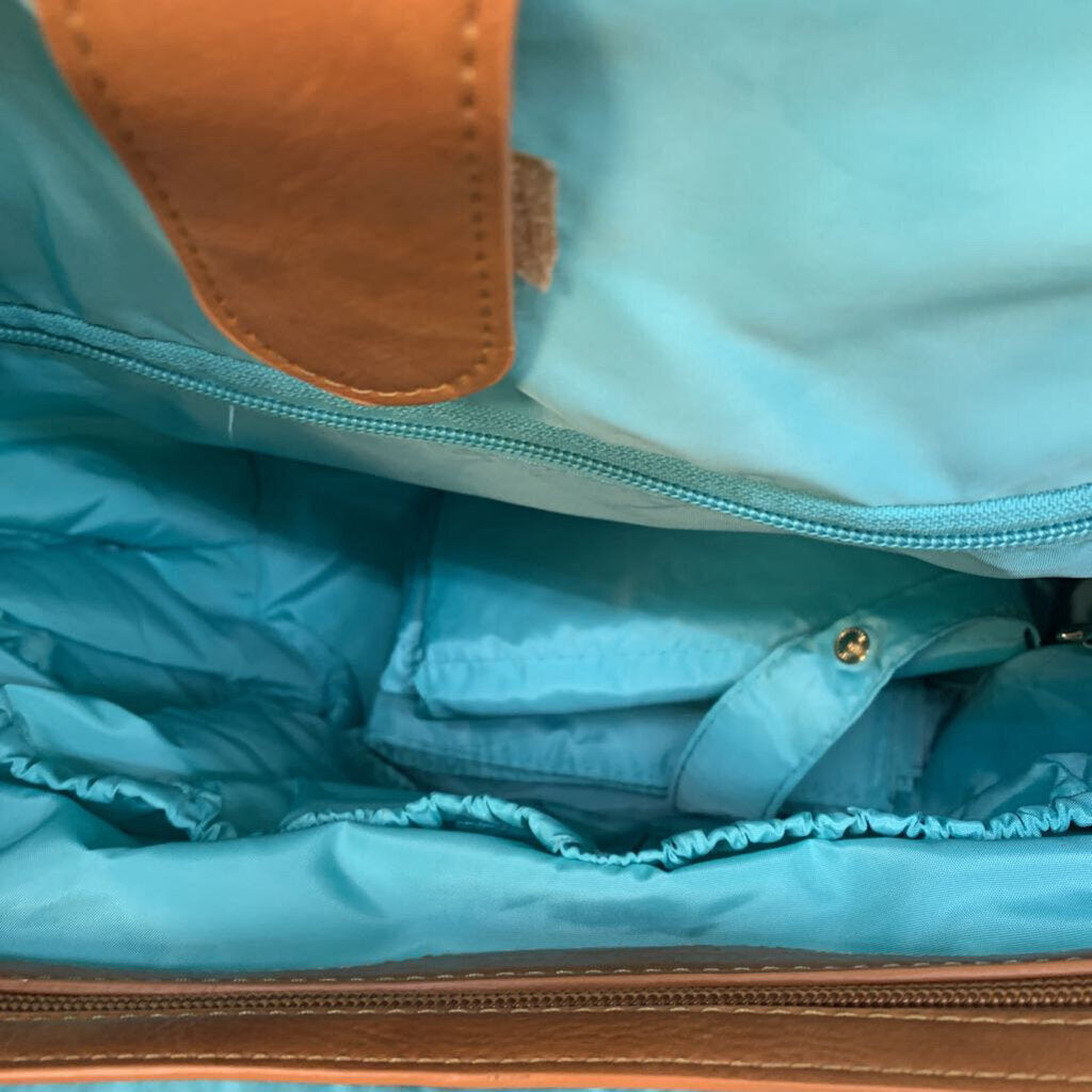 Bag: Leather Backpack Diaper + Changing