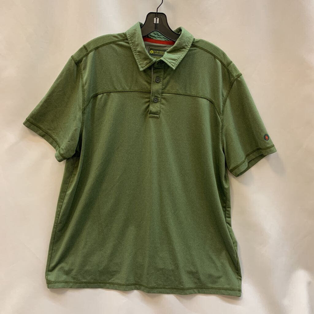 Shirt: Polo, 1/4 button-up