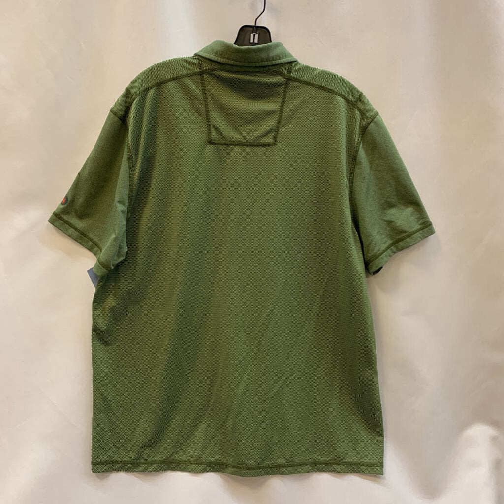 Shirt: Polo, 1/4 button-up