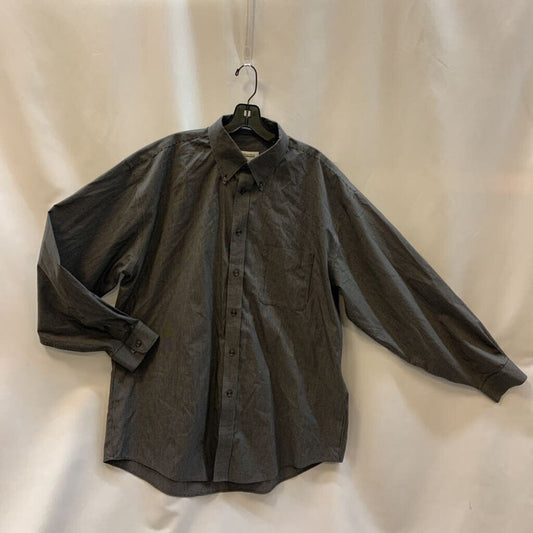Long Sleeve Shirt: Button-Down Micro-Stripes