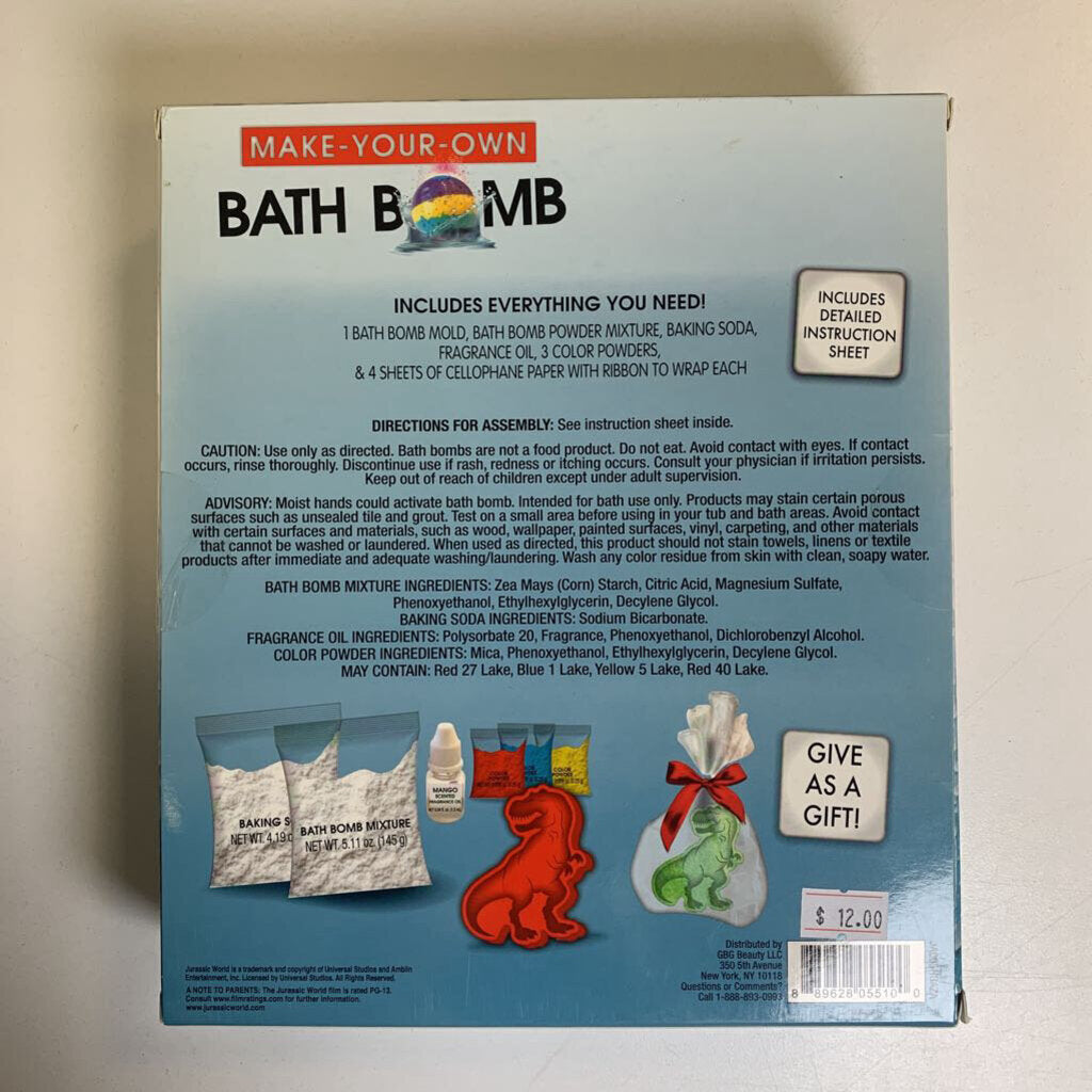 Make-Your-Own Bath Bomb Dinosaur